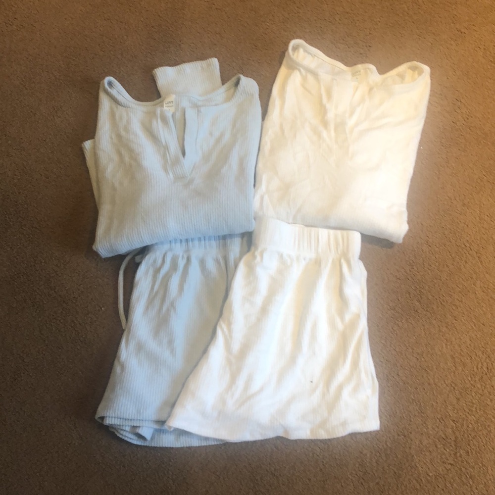 Lounge wear size large NWOT by Love Vintage. Super super soft! Cream available!